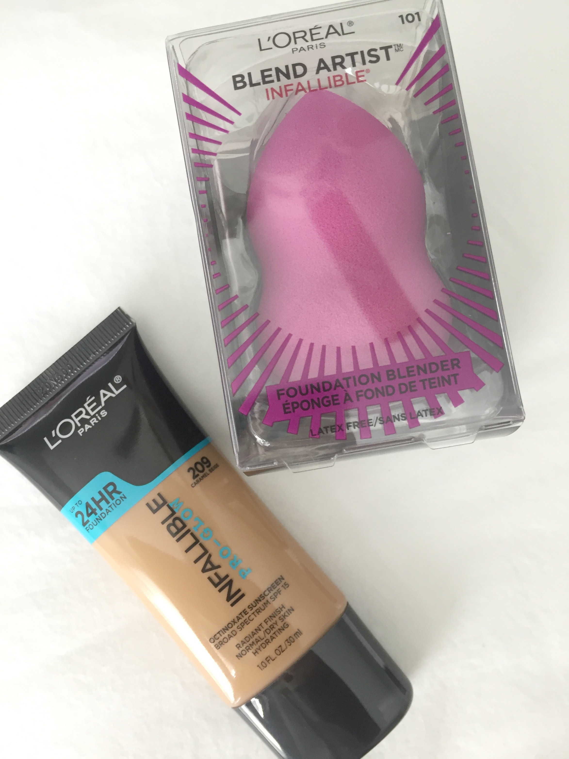 Drugstore Beauty Haul L'Oreal Pro Glow Foundation and L'Oreal Blending Sponge