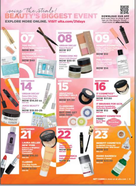 Ulta 21 days of beauty