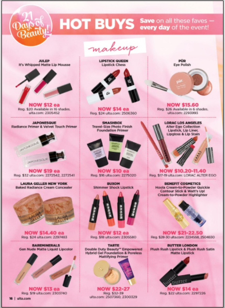 Ulta 21 Days of Beauty