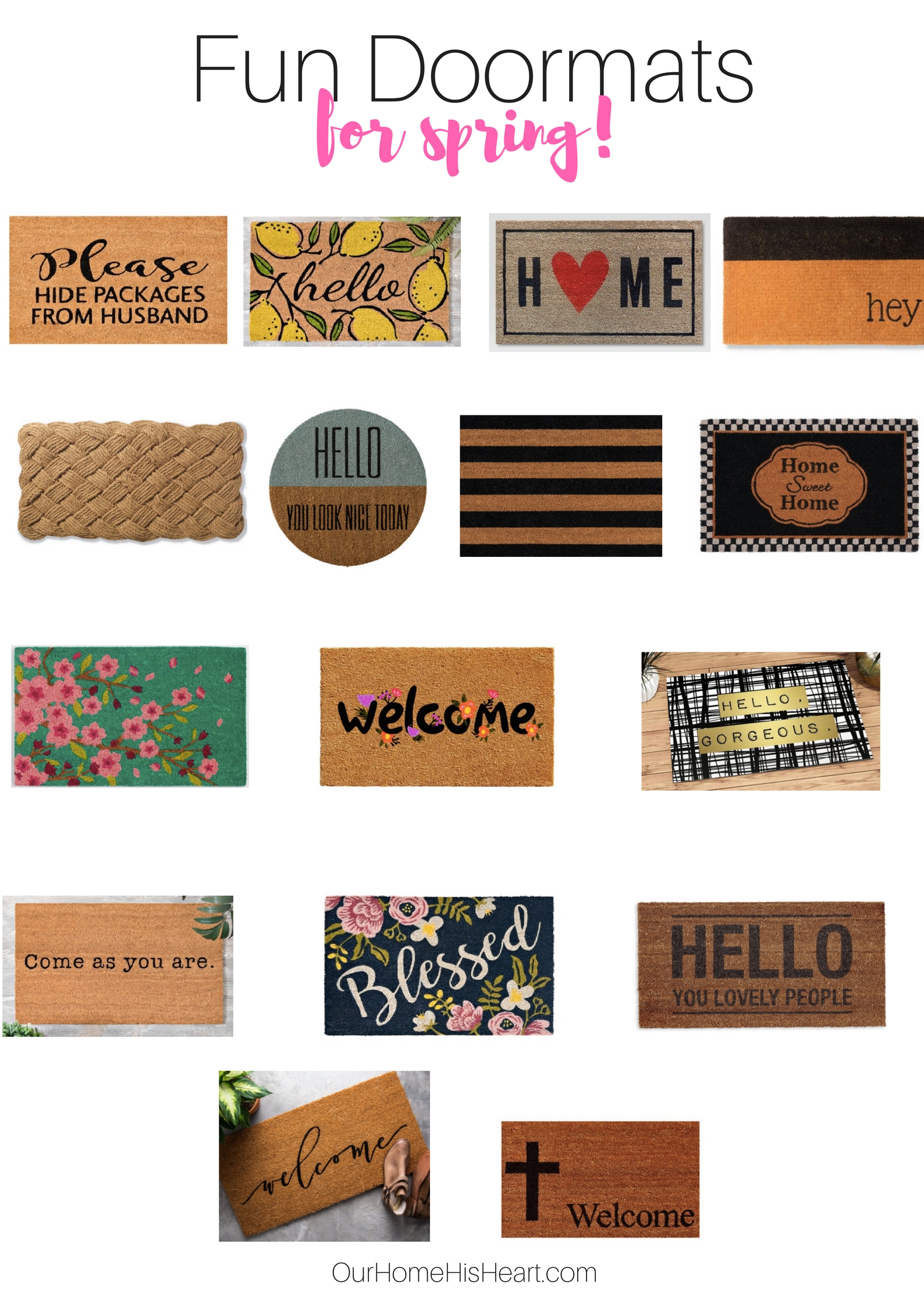 Fun Doormats for Spring 